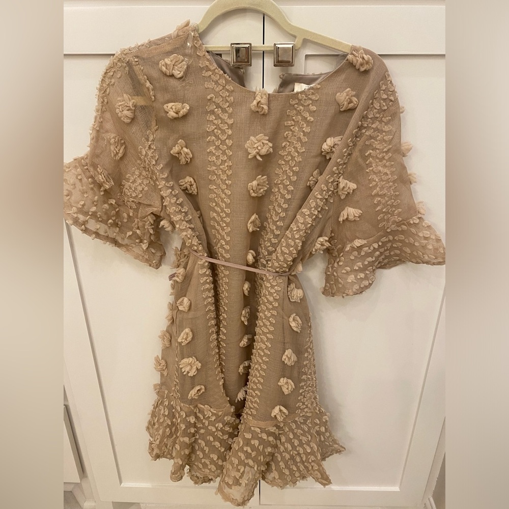 mini ruffled textured dress NTW